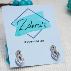 2 Pc Set Ear Rings & Pendant Locket Silver 505/20