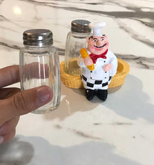 French Chef Salt & Pepper Cart,Holder