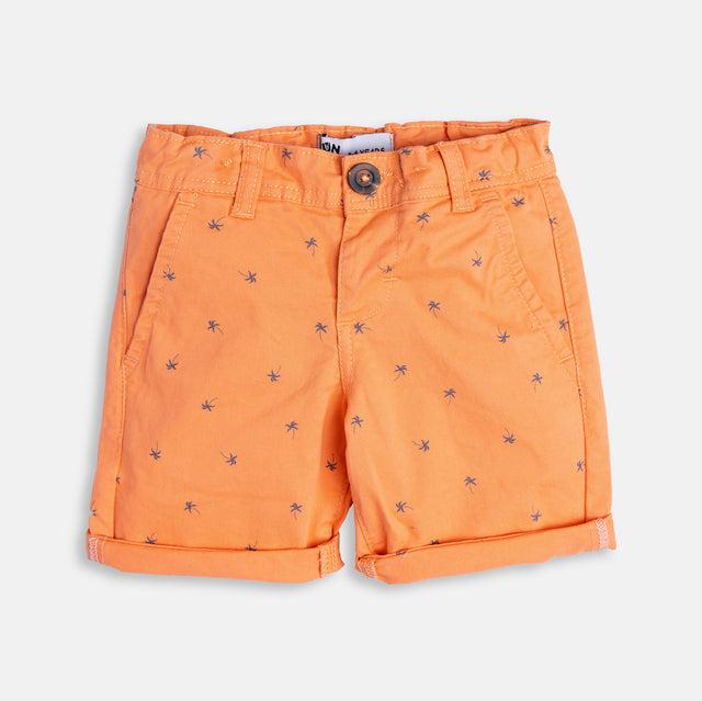 Beach Orange Woven Shorts