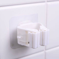 Sticky Wall mounted Mop, Pole, Spatula Holder Clip