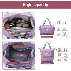 Large Capacity Travel Storage Bag (Light Purple)