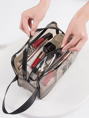PVC Travel Cosmetic Bag (Medium Brown)