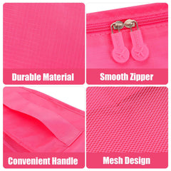 6 Pcs Waterproof Travel Storage Bag (Peach)