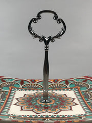 3 Tier Melamine Floral Serving Tray