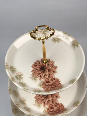 3 Tier Melamine Floral Serving Tray