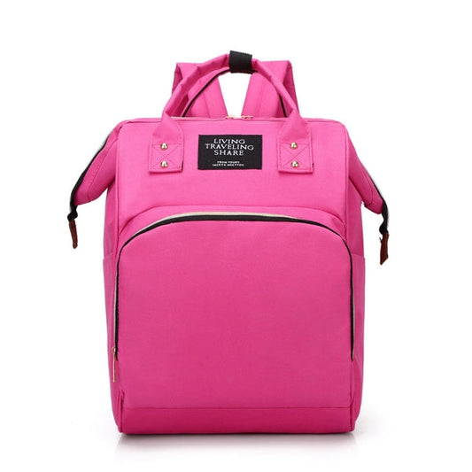 Large Capacity Baby Diaper Bag-Pink
