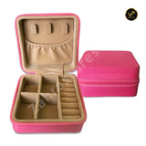 Mini Portable Travel Jewelry Case(Pink)