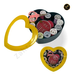 Portable Heart Shape Sewing Box Kit