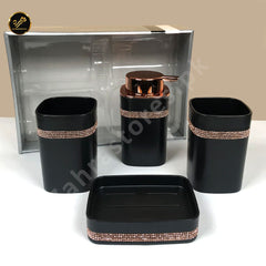 High Quality 4 Piece Bath Set (Black)