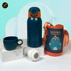 Children Stainless Steel Water Bottle with Pouch