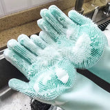 1 Pair Kitchen Silicone Cleaning Gloves