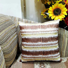 Pure Cotton Zig zag Pattern Cushion Covers With out Filling