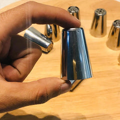 Stainless Steel 9 Pcs Cake Decorations Nozzles