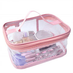 Travel Clear Cosmetics, jewelry or makeup organizing Bag - Pink