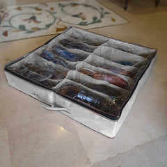 12 Pair Dust Proof  shoe organizing Zipper  Bag