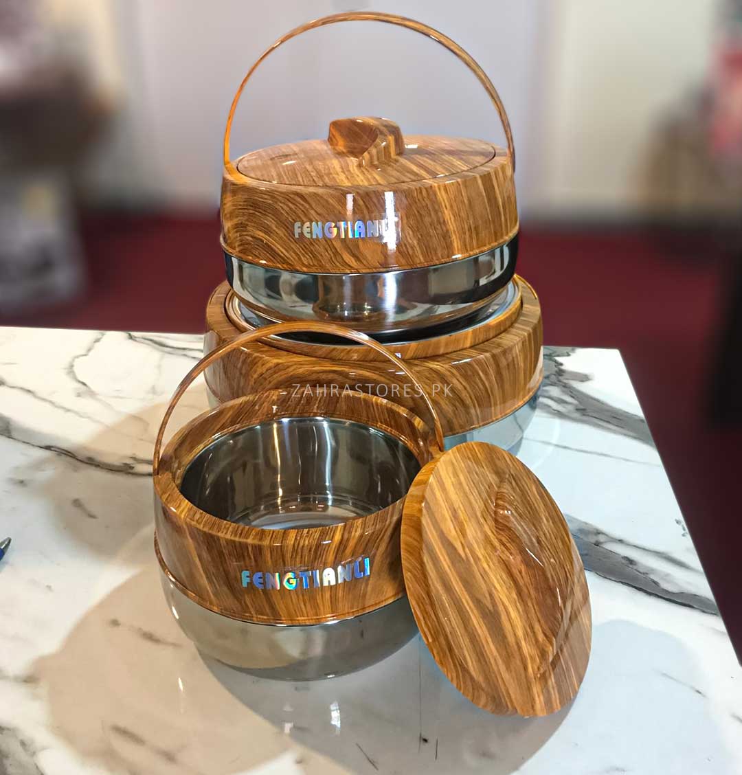 Black Hot & Cool Stability Hot Pots 3Pcs Set