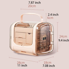Eurpeon Style Jewelry Storage Organizer Case(pink)