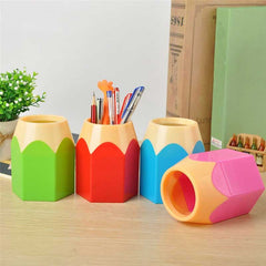 Creative Pencil Shaped Pen & Makeup Brushes Holder