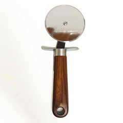 Wooden Handle Pizza Cutter-KT