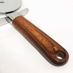 Wooden Handle Pizza Cutter-KT