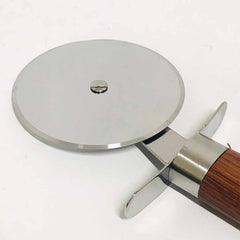 Wooden Handle Pizza Cutter-KT