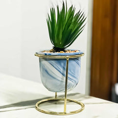 Nordic Creative Succulent Flower Pot Marble Pattern