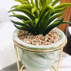 Nordic Creative Succulent Flower Pot Marble Pattern