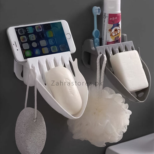 2 Pcs Wall Mounted Multi Accessories Holder