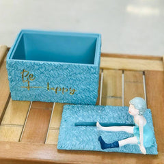 European Resin Creative Girl Tissue Boxes