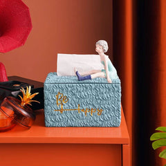 European Resin Creative Girl Tissue Boxes