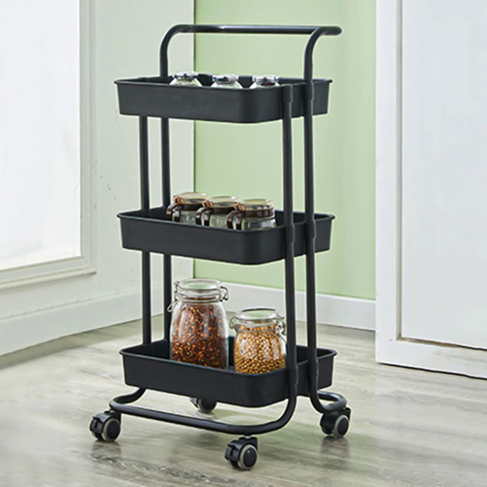3-Tier Rolling Kitchen Storage Trolley
