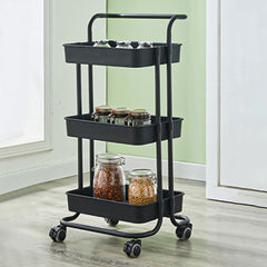 3-Tier Rolling Kitchen Storage Trolley