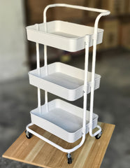 3-Tier Rolling Kitchen Storage Trolley