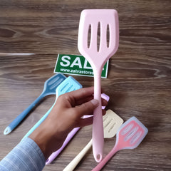 Slotted Flat Silicon Spatulas Multicolor