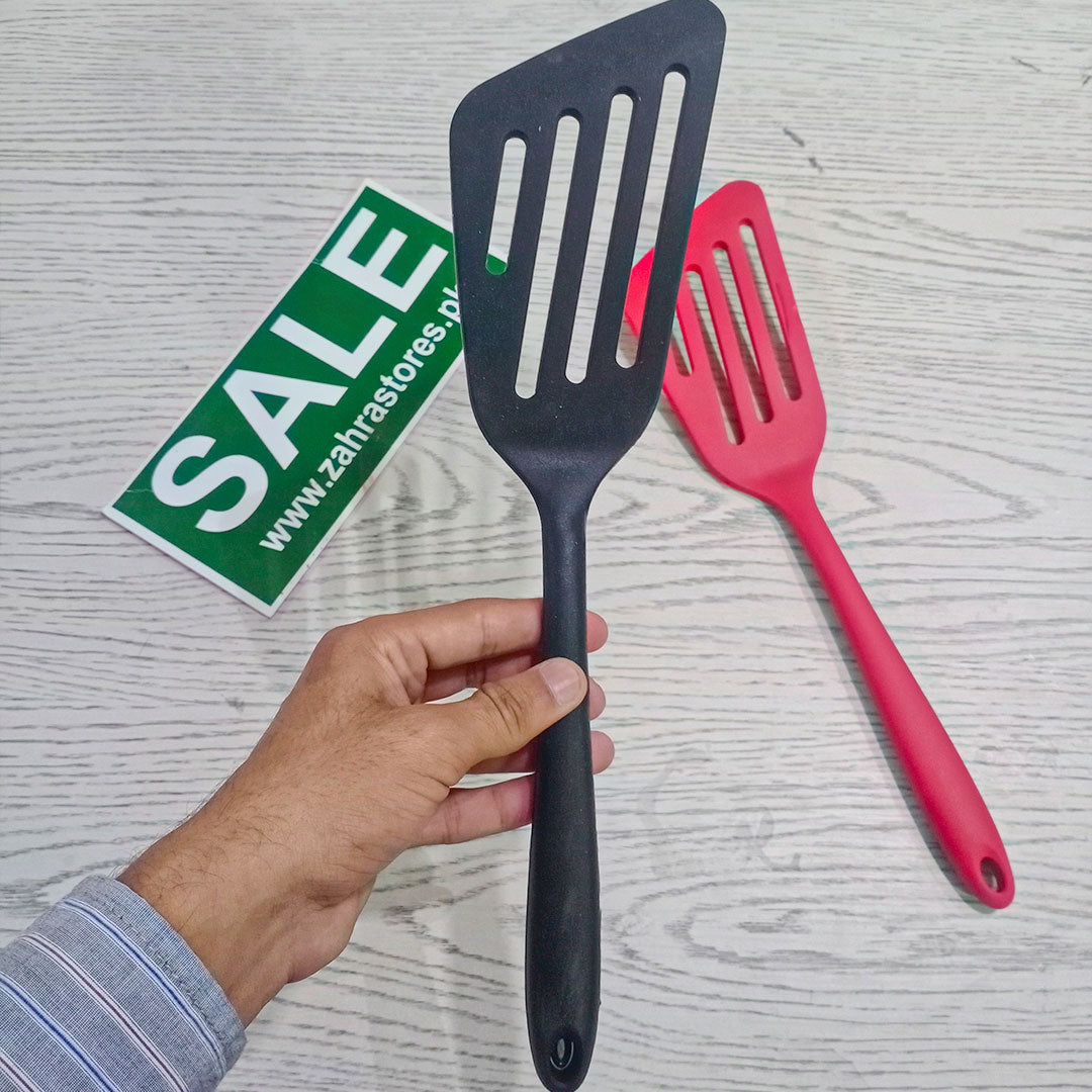 Silicone Slotted Spatula, Seamless Design, Flexible Heat-Resistant