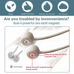 2PCS/Pair Magnetic Curtain Tiebacks