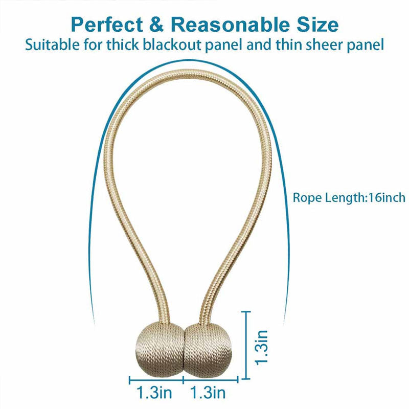 2PCS/Pair Magnetic Curtain Tiebacks