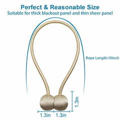 2PCS/Pair Magnetic Curtain Tiebacks