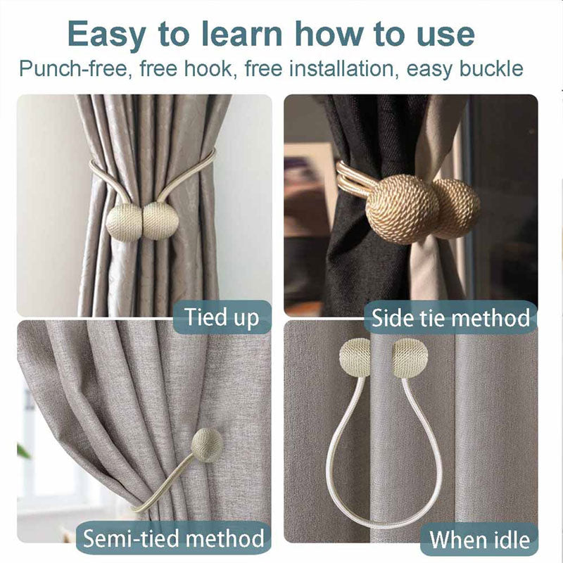 2PCS/Pair Magnetic Curtain Tiebacks