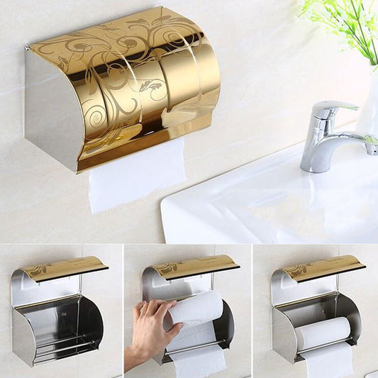 Chrome Painted Steel Toilet Paper Holder