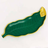 Wooden Table Decoration Leaf Tray