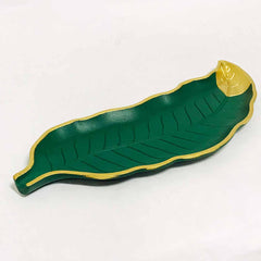 Wooden Table Decoration Leaf Tray