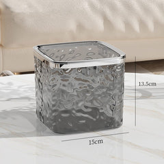 Acrylic Clear Storage Bin-Grey