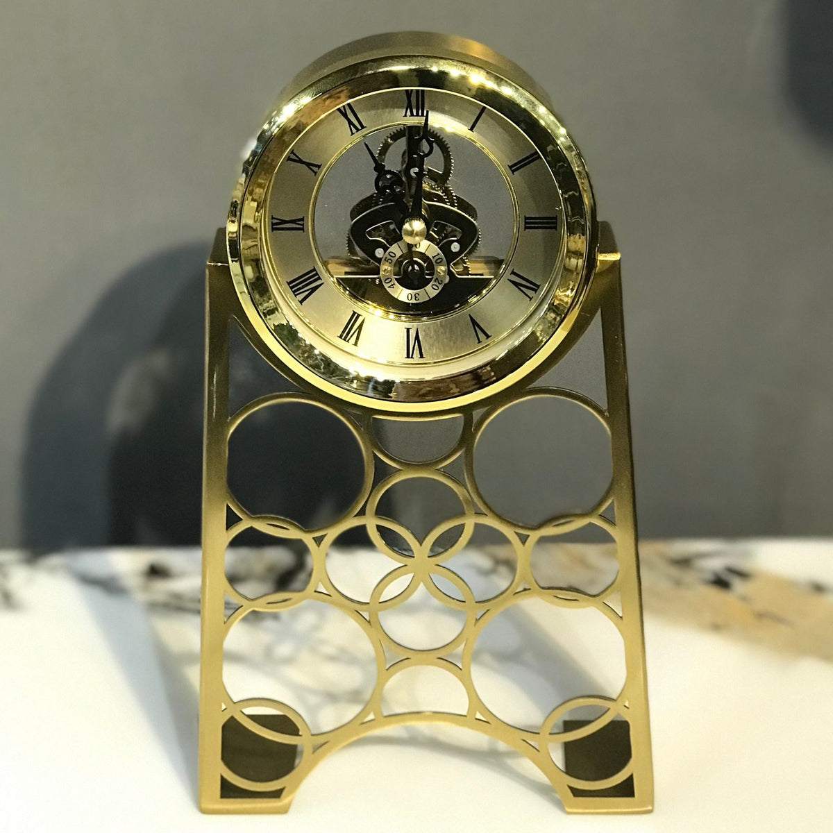 Metal Clock Rings Ring Design Metal Table Clock – Zahra Stores