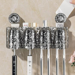 Acrylic Suction Toothbrush Cup Holder