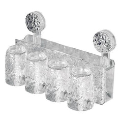 Acrylic Suction Toothbrush Cup Holder