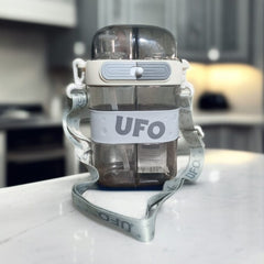 UFO Dual-Compartment Water Bottle-Space Grey