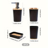 4 Pcs Bathroom Set-Black