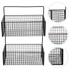 2-Layers Metal Wall Mounted Rack