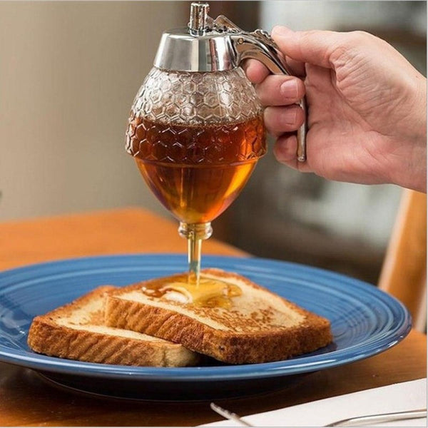 Honey Dispenser Juice Syrup Pot Jar For Kitchen Bee Drip Storage 200ML — Buy Online at Best Price in Pakistan on FlipcartPK